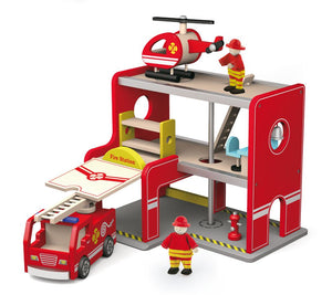 Viga - Fire Station With Accessories