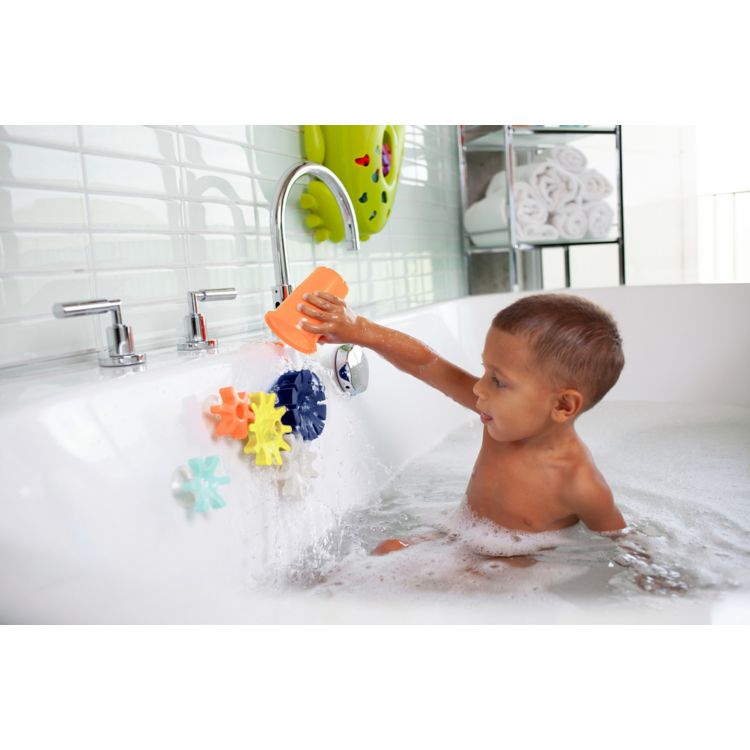 Boon - Cogs Water Gears Bath Toy Navy