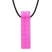 Ark Therapeutic - Chewable Necklace Textured Brick Stick Standard Translucent Pink