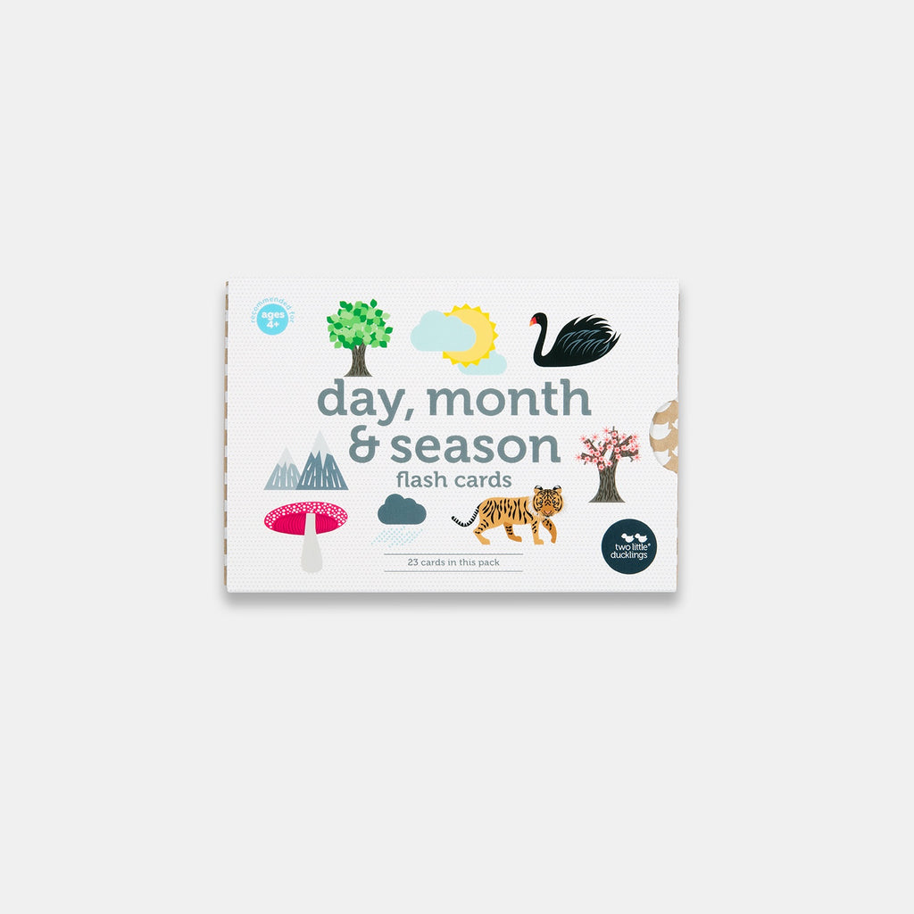 Two Little Ducklings - Day Month And Season Flash Cards