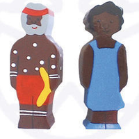 Sri Toys - Wooden Family Aboriginal