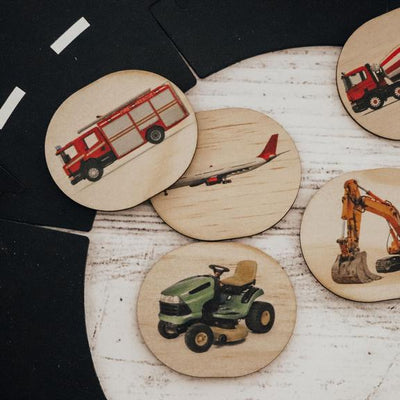 5 Little Bears - Transport And Tools Magnets
