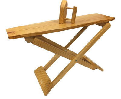 Wooden Ironing Board And Iron