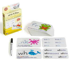 LCBF - Write And Wipe Flash Cards Blending Consonants And Digraphs