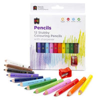 EC - Jumbo Colouring Stubby Pencils