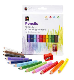 EC - Jumbo Colouring Stubby Pencils