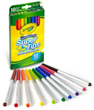 Crayola - Super Tips Washable Markers 10 piece