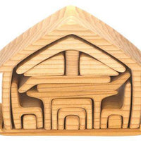 Gluckskafer - Wooden Blocks All-in House Natural