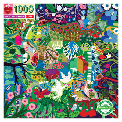 Eeboo - Puzzle 1000 Piece Bountiful Garden