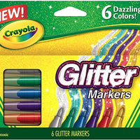 Crayola - Glitter Markers 6 piece