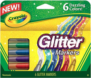 Crayola - Glitter Markers 6 piece