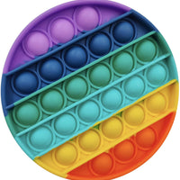 Bubble Pop It Fidget Toy Rainbow Round