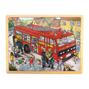 Bigjigs - Tray Puzzle Large 24 Piece Fire Engine