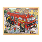 Bigjigs - Tray Puzzle Large 24 piece Fire Engine
