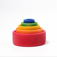 Grimm's - Stacking Bowls Rainbow Red