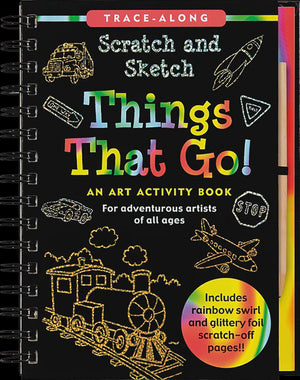 Peter Pauper - Scratch And Sketch Activity Book Things That Go