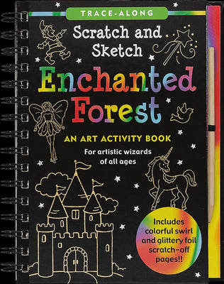 Peter Pauper - Scratch And Sketch Activity Book Enchanted Forest