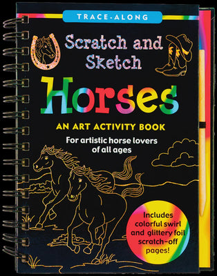 Peter Pauper - Scratch And Sketch Activity Book Horses