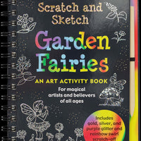 Peter Pauper - Scratch And Sketch Activity Book Garden Fairies