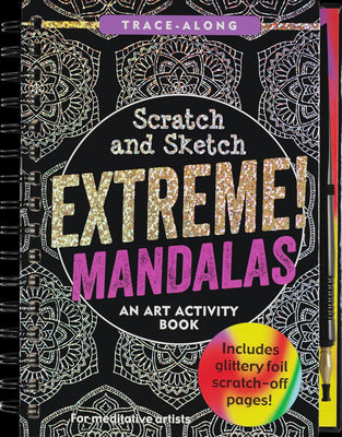 Peter Pauper - Scratch And Sketch Activity Book Extreme Mandalas