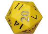 Teachables - Dice 20 Face 1-20 110mm Pvc