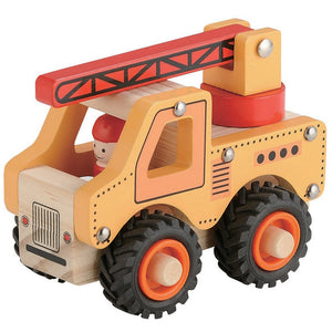 Toyslink - Wooden Crane With Driver