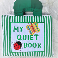 My Quiet Book Green Stripe