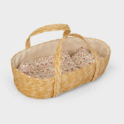 By Astrup - Weaved Moses Basket 50cm with FREE Fleur Doll