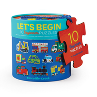 Crocodile Creek - Let's Begin 2 piece Puzzles Vehicles