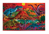 Crocodile Creek - Foil Puzzle 60 piece Dazzling Dinosaurs