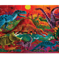 Crocodile Creek - Foil Puzzle 60 piece Dazzling Dinosaurs