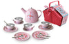 Champion - Tin Tea Set in Picnic Basket Floral