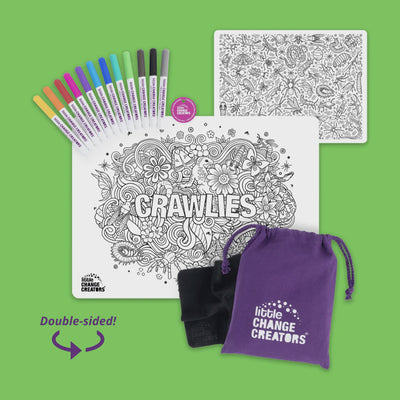 Little Change Creators - Re-fun-able Reusable Colouring Set Crawlies