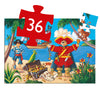 Djeco - Silhouette Puzzle 36 Piece The Pirate And The Treasure