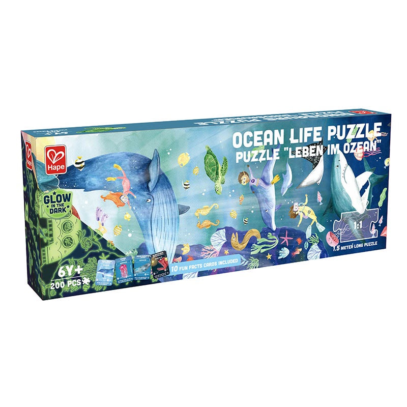 Hape - Floor Puzzle 200 Piece Ocean Life