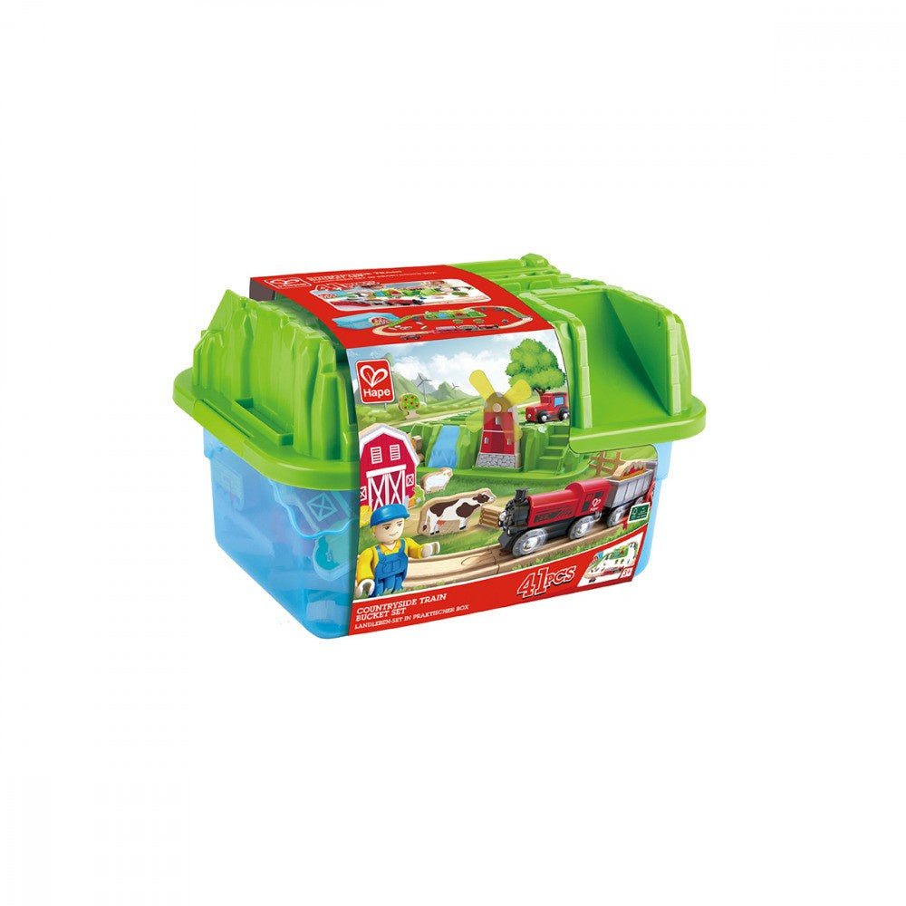 Hape - Countryside Train Bucket Set