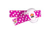 Ems For Kids - Baby Earmuffs White With Pink/white Headband