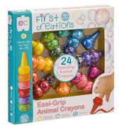 EC - First Creations Easi-Grip Animal Crayons 24 piece