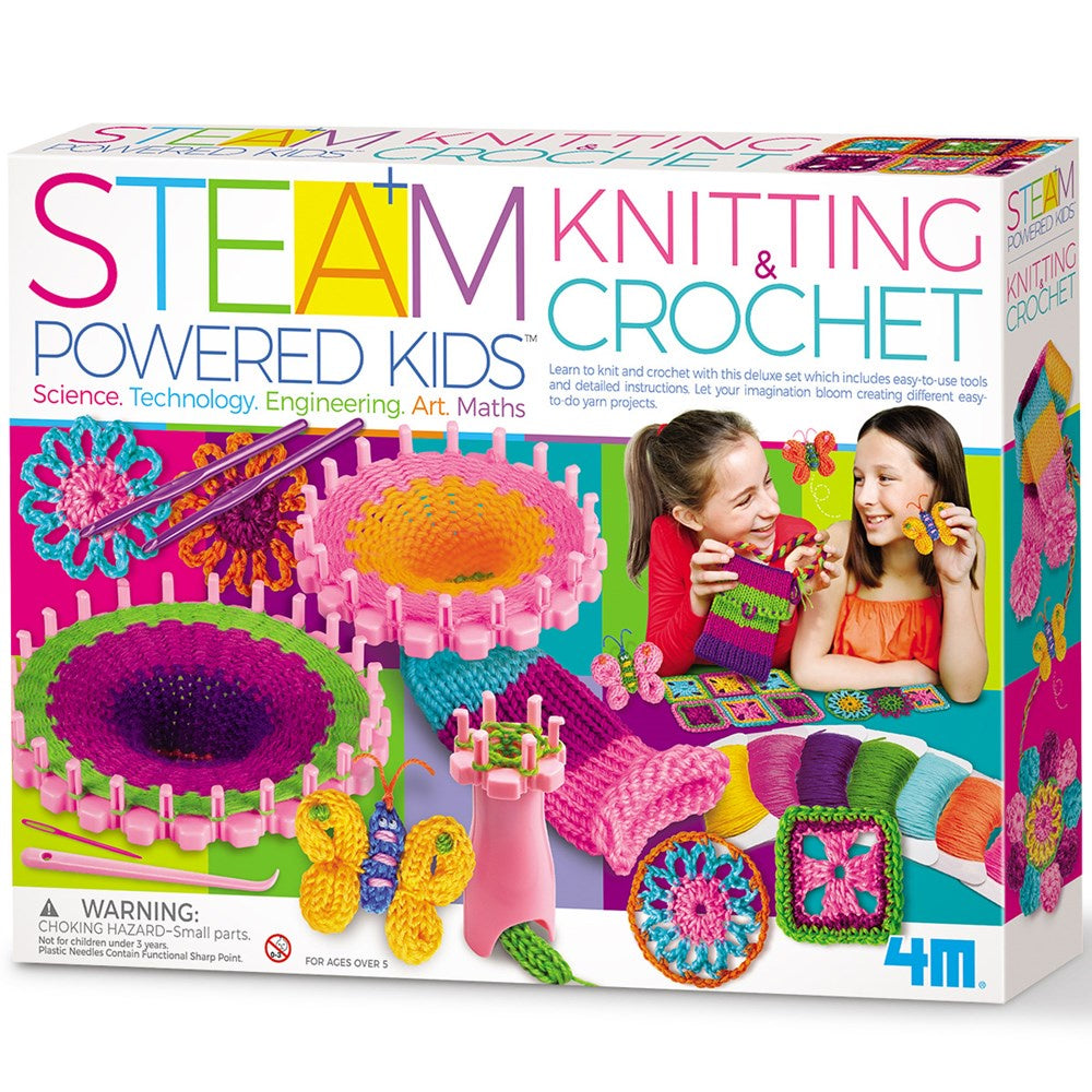 4M - STEAM Powered Kids Knitting & Crochet