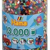 Hama - Beads Tub 13000 Piece All Colours Mix