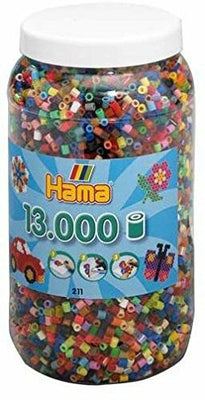 Hama - Beads Tub 13000 Piece All Colours Mix