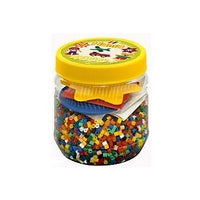 Hama - Beads Tub 4000 piece & 3 Boards Yellow