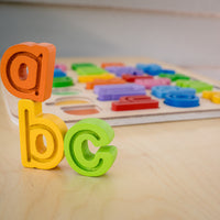 Kiddie Connect - Puzzle Handcarry Tracing Abc Lowercase