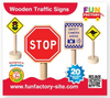 Fun Factory - Wooden Traffic Signs