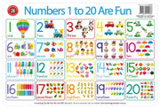 LCBF - Placemat Numbers 1 to 20 are Fun