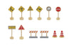 Kaper Kidz - Road Construction Traffic Sign Playset