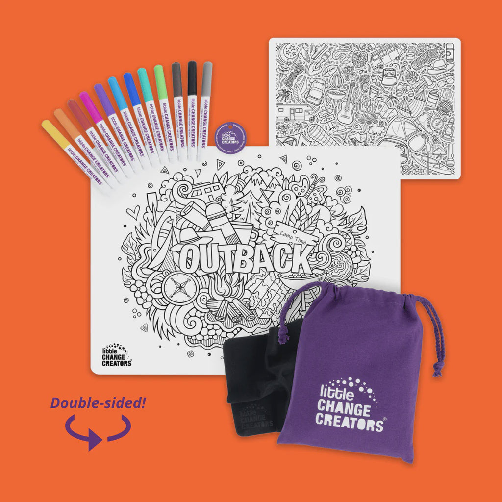 Little Change Creators - Re-Fun-Able Reusable Colouring Set Outback