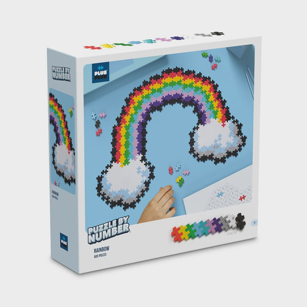 Plus Plus - Puzzle By Number 500 Piece Rainbow