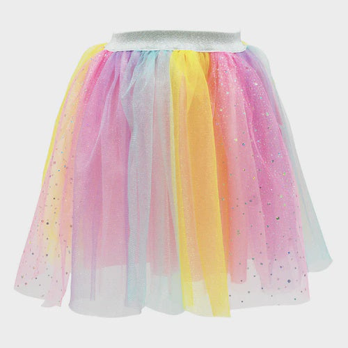 Pink rainbow tulle skirt sale