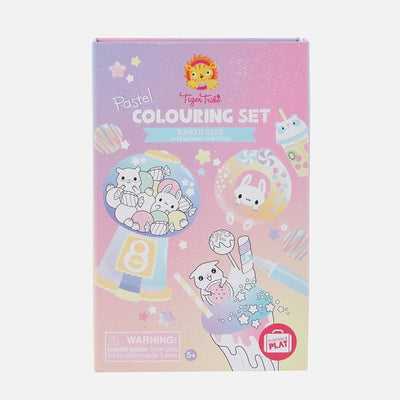 Tiger Tribe - Colouring Set Pastel Kawaii Cafe